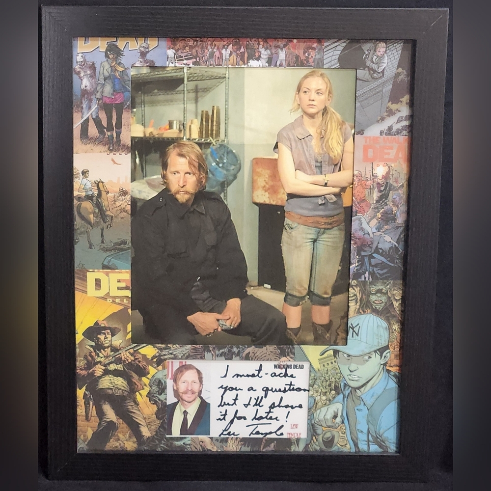 Lew Temple - Axel/Walking Dead Custom Matted & Framed Signed/Autograph Photo